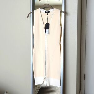 Ivory ribbed dress